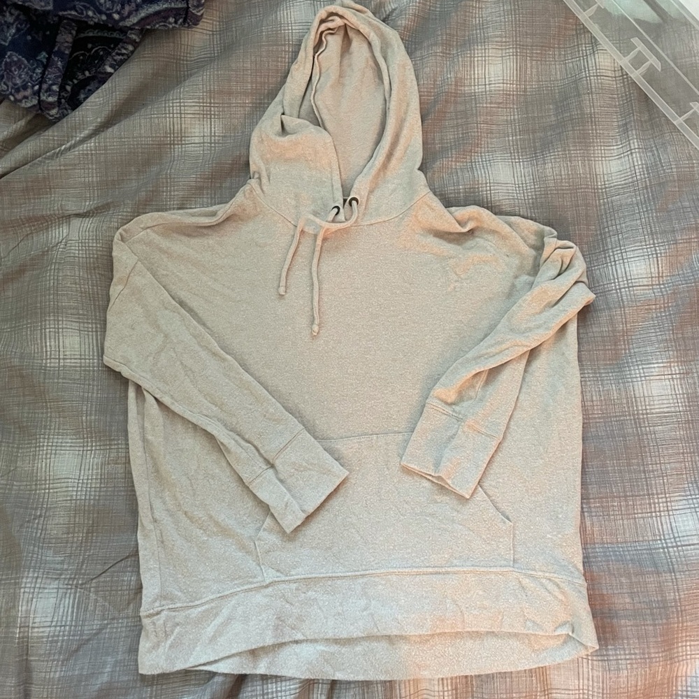 soft cream light hoodie